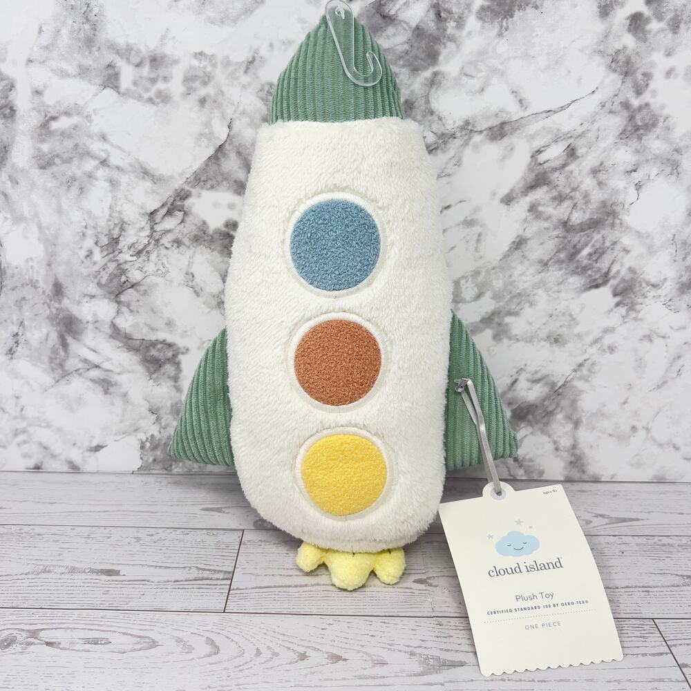 Cloud Island Rocket Plush Toy Baby Gender Neutral - NEW!